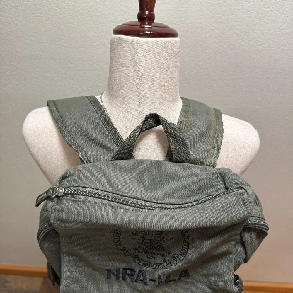 Military NRA-ILA National Rifle Association Army Green Tactical Utility Backpack